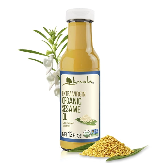 Extra Virgin Sesame Oil &Ndash; Only Seeds Used For Cooking Cold Pressed Unrefined Suitable In Ha...