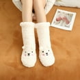 thumbnail image 1 of Extra Warm Fuzzy Socks for Women - Thermal Fleece Lined, Non-Slip Gripper Soles, 1 of 6