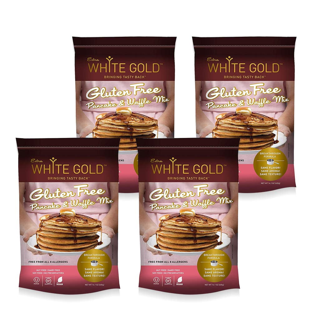 Extra White Gold Gluten Free Pancake & Waffle Mix (4 pack)