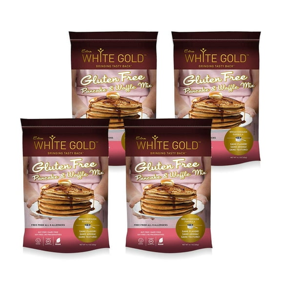 Extra White Gold Gluten Free Pancake & Waffle Mix (4 pack)