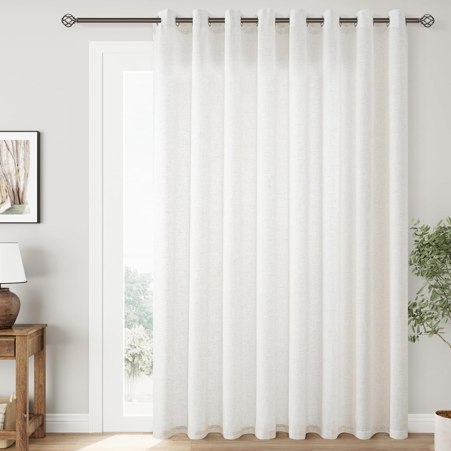 Extra Wide Linen Curtains