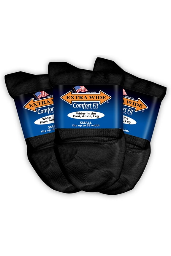 Athletic Quarter Sock (3 Pairs) for Men and Women, Made in USA, Pick your size, Do not size up.
