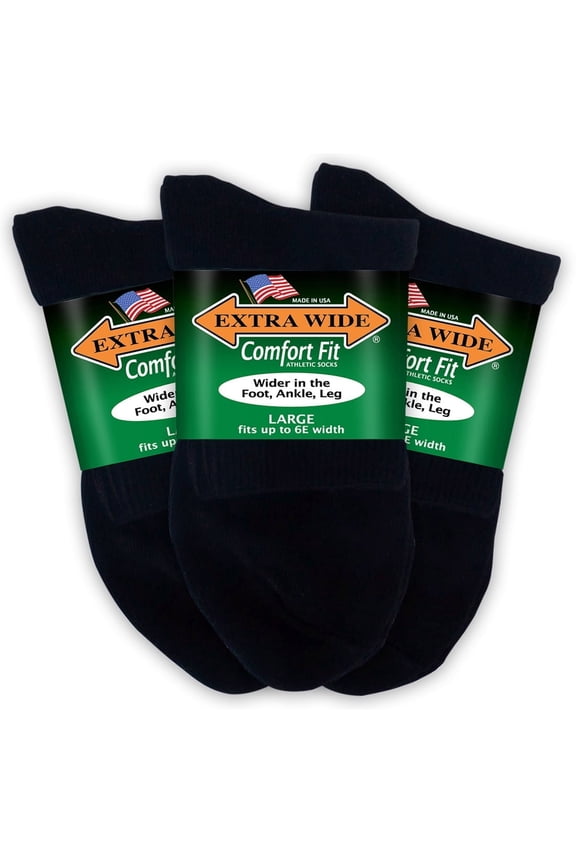 Athletic Quarter Sock (3 Pairs) for Men and Women, Made in USA, Pick your size, Do not size up.