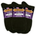thumbnail image 1 of Extra Wide Athletic Quarter Sock (3 Pairs) for Men and Women, Made in USA., 1 of 5
