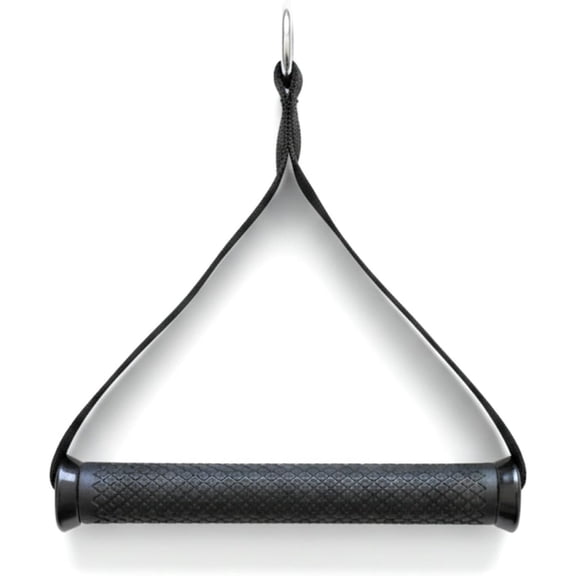 Extra Wide Attachment Handles (Pair) - Heavy Duty Non-Slip D-Handles for Gym Pulley Systems, Resistance Bands, & Suspension Trainers