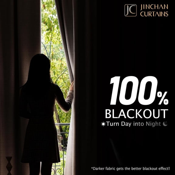 Extra Wide Blackout Sliding Door Curtain for Living Room 100 Wide Modern Neutral Blend Heavy Floor to Ceiling Large Window Drape Thermal Insulated Linen Door Grommet Curtain 8FT Tall