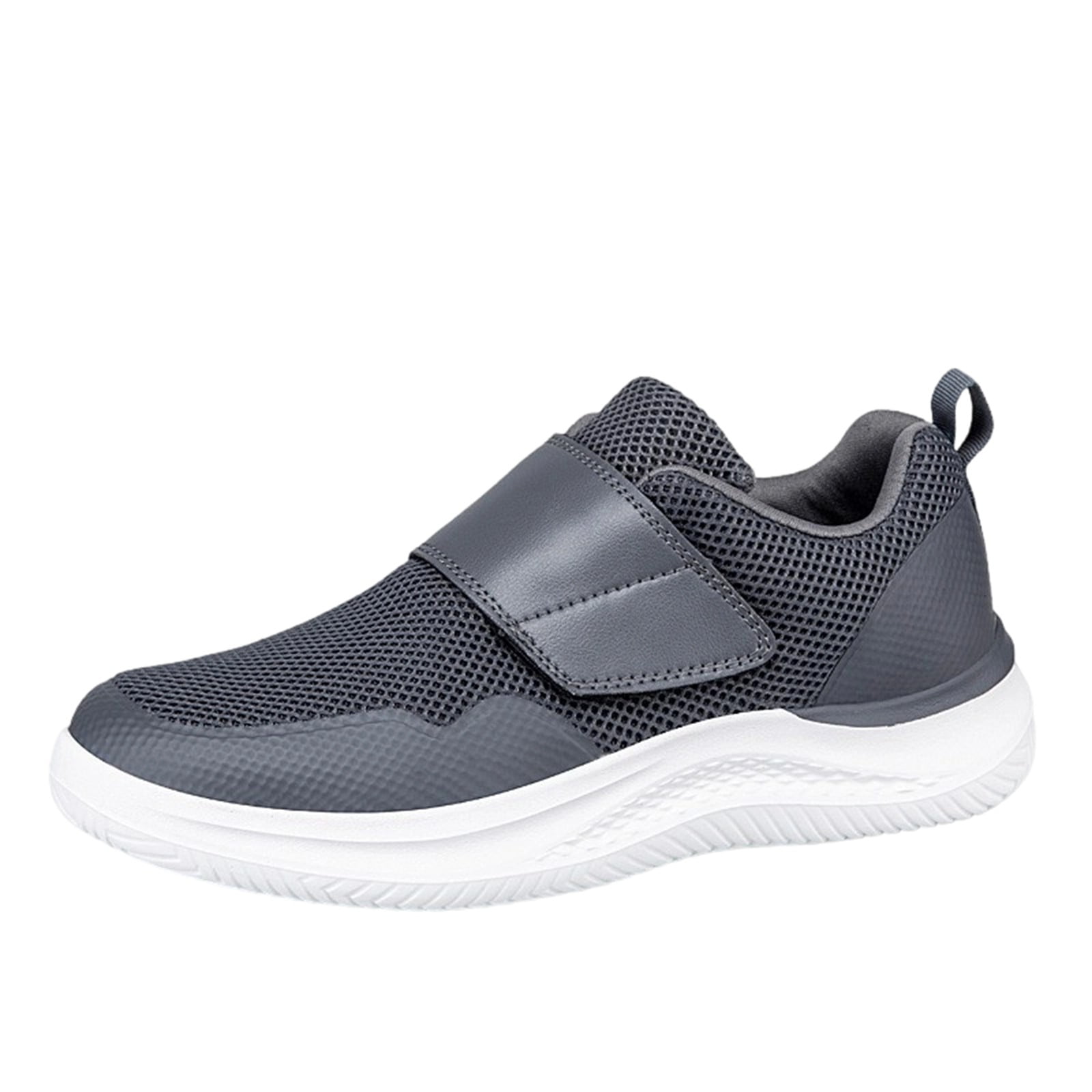 Extra Wide Breathable Men’s Casual Walking Shoes for Seniors with Arch ...