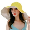 thumbnail image 1 of Extra Wide Brim Anti-UV Fisherman Women * Hat Summer Beach Sun Bucket Fo, 1 of 9