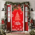 thumbnail image 1 of Extra Wide Christmas Door Decoration - 70.87 Inch Reusable Santa Pattern Polyester Hanging Cover (Easy Install), 1 of 6