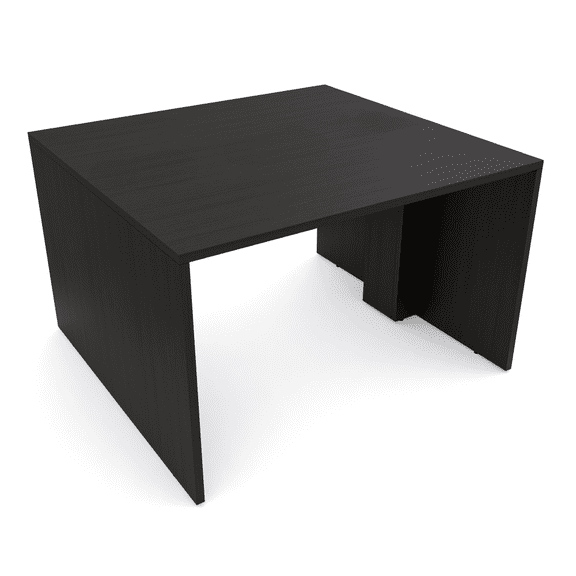 Extra Wide Collaboration Table | 2 Person Group Desk | 4x4 Laminate Table| Black Cypress