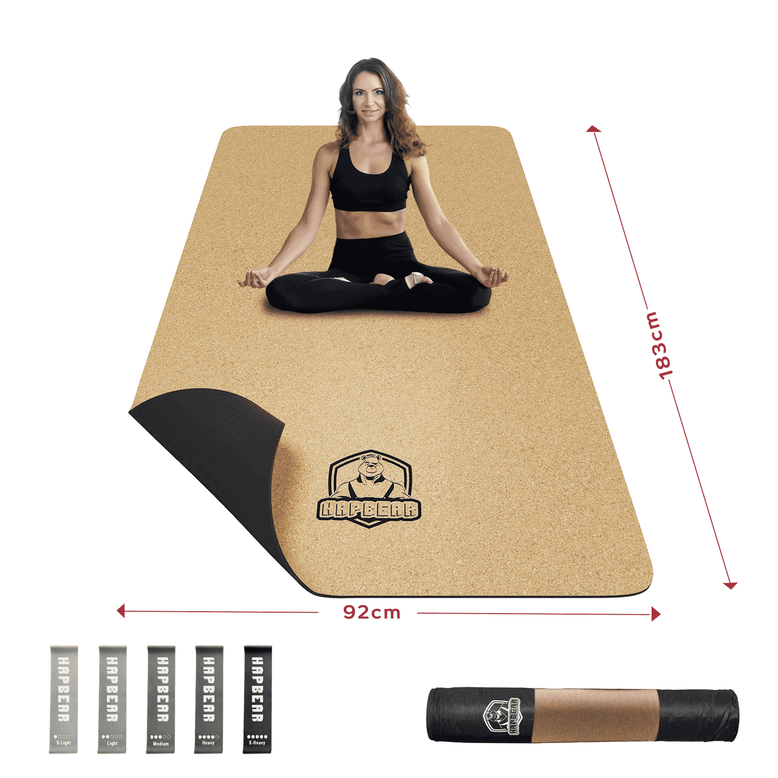 Narwhal Yogamat TPE Antislip Groot XXL 190x80x0,6cm 6mm dik