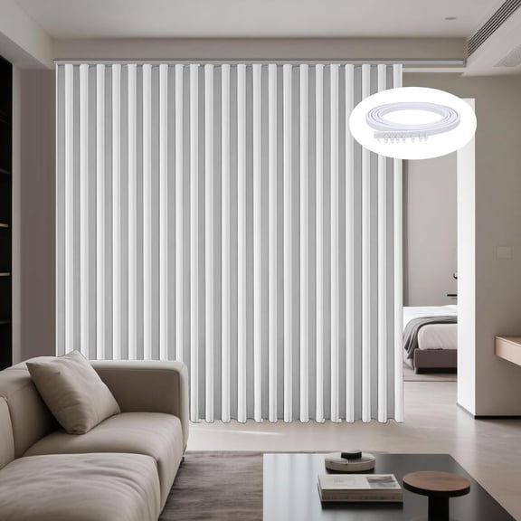 Extra Wide Curtains, 100% Blackout Drapery Panels with Hooks, 120 inch Wide Drapes for Patio Sliding Door Large Window Living Room Track, White 100" Wx84 L 1 Panel