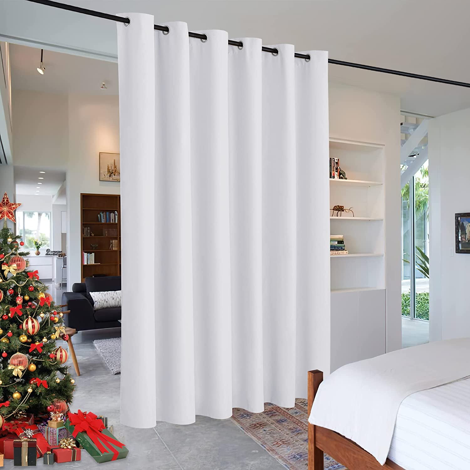 Extra Wide Curtains For Divider Room Separation Soundproof Temporary