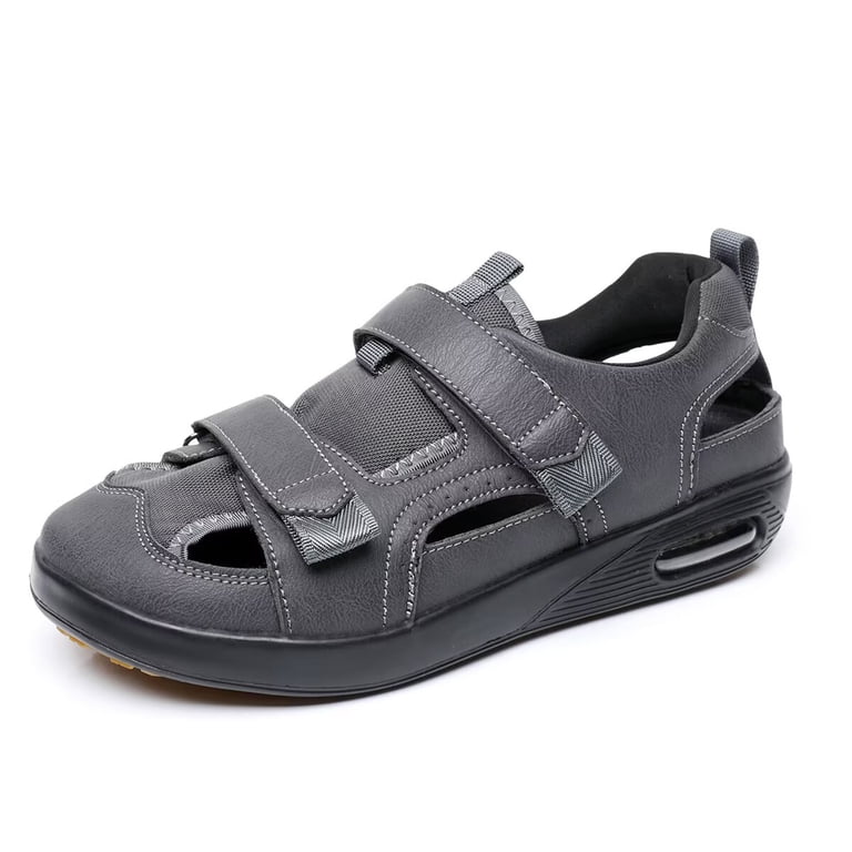 Extra Wide Diabetic Sandals for Men - Adjustable Velcro  display picture 1