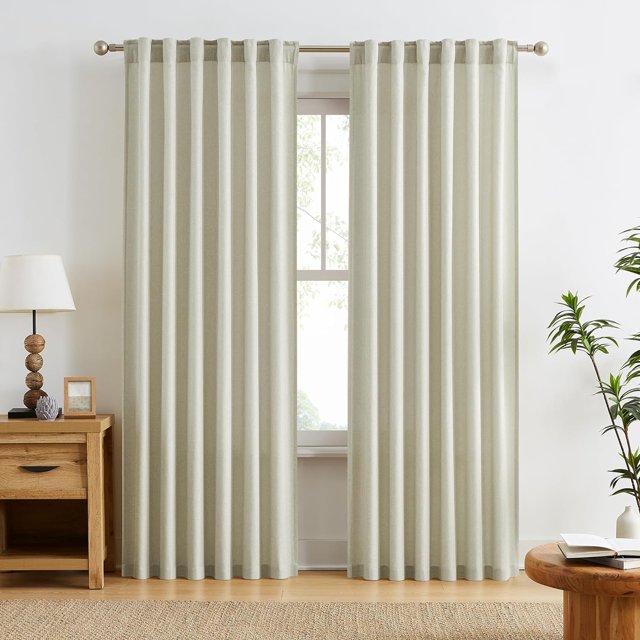 Extra Wide Drapes For Sliding Glass Door Patio Doors, Sheer Curtains