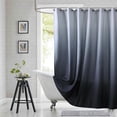 thumbnail image 1 of Extra Wide Fabric Shower Curtain, Blue Ombre Waterproof Around Shower Curtains for Bathroom, Microfiber Cloth Wide Bath Curtains, 108" W x 84" H, 1 of 6