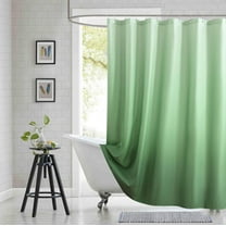 Extra Wide Fabric Shower Curtain, Blue Ombre Waterproof Around Shower Curtains for Bathroom, Microfiber Cloth Wide Bath Curtains, 108" W x 84" H