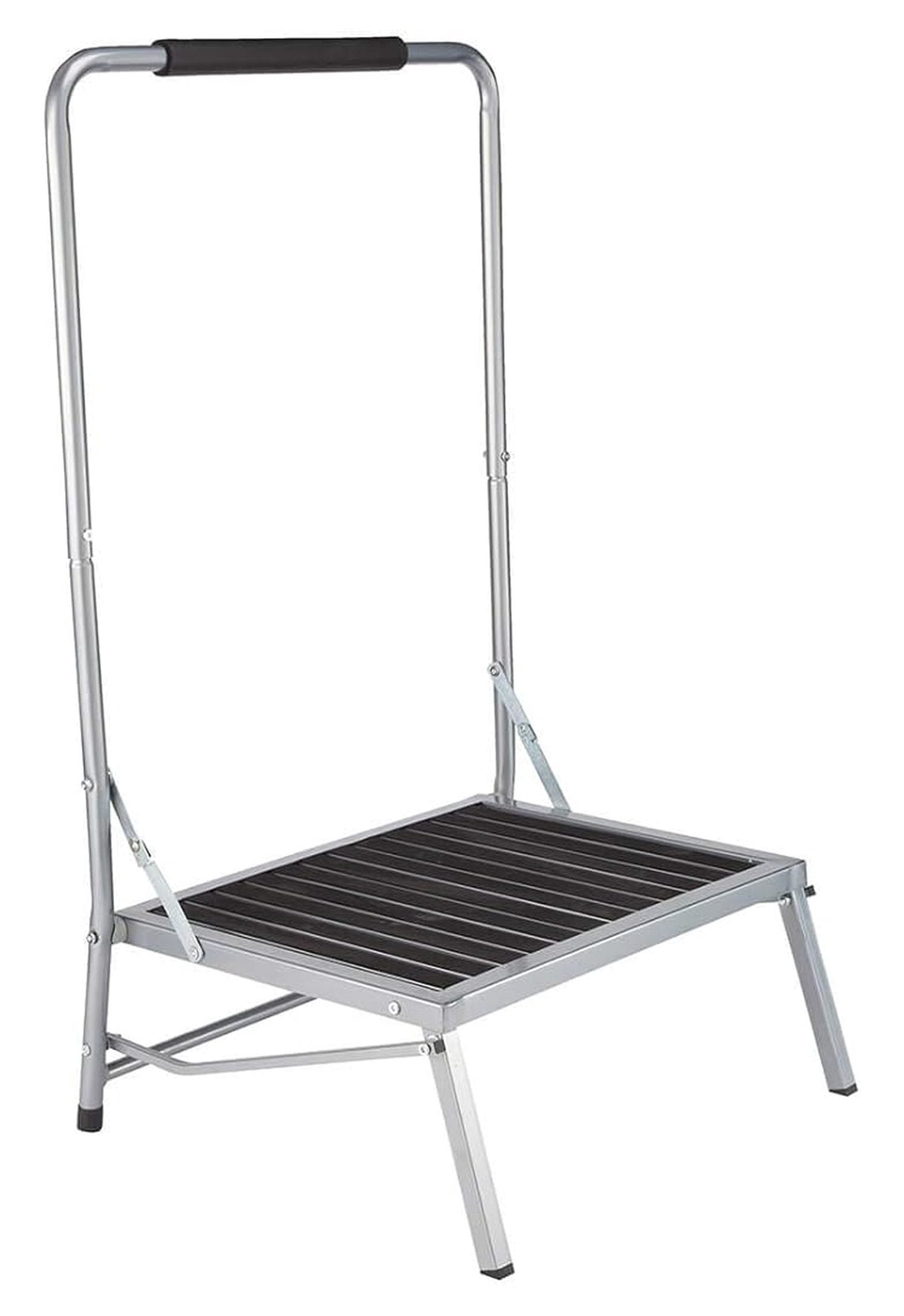 5 Inch Step Extra Wide Folding Step Stool with Foam-Grip Handle – Non-Slip Surface ...
