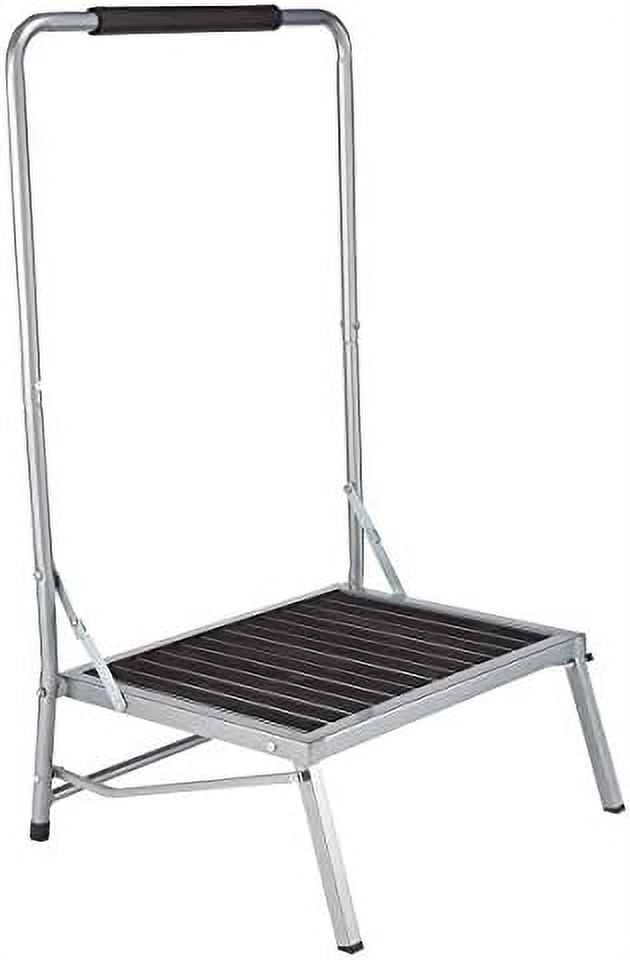 5 Inch Step Extra Wide Folding Step Stool with Foam-Grip Handle – Non-Slip Surface ...