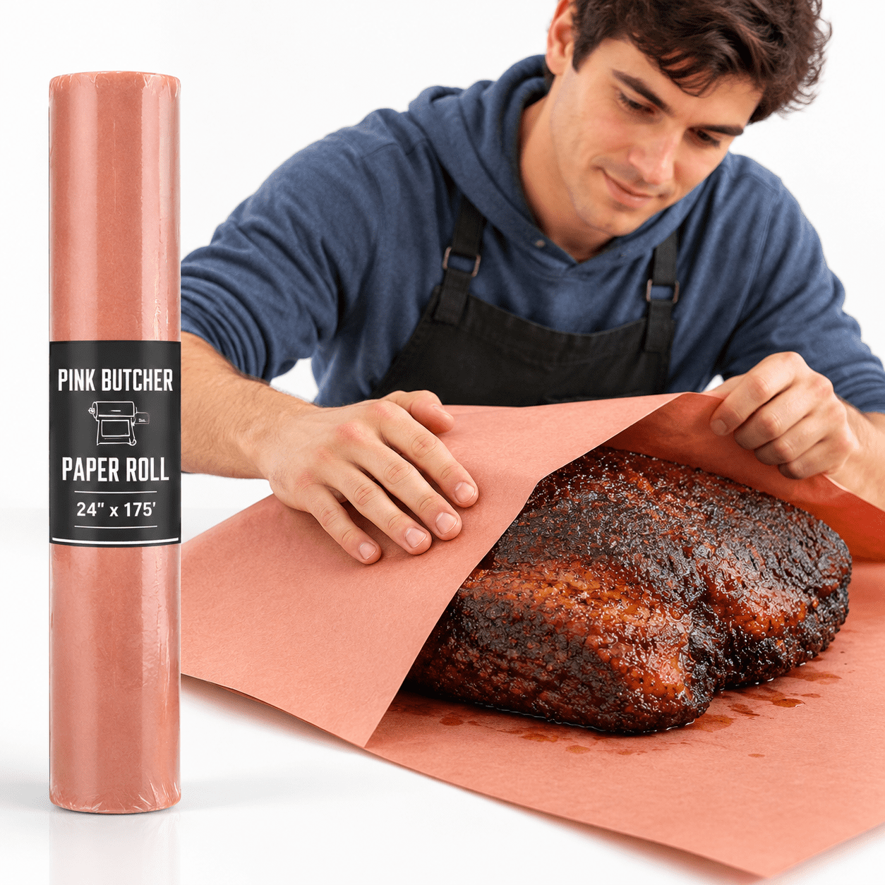 Butcher Paper Rol Extra Wide Food Grade Unwaxed Butcher Paper Roll for BBQ Meat Wrapping ...