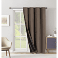 thumbnail image 1 of Extra Wide Grommet Blackout Curtain Panel with Black Backing & Grommets 54" x 63", 1 of 5