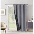 thumbnail image 1 of Extra Wide Grommet Blackout Curtain Panel with Black Backing & Grommets 54" x 84", 1 of 5