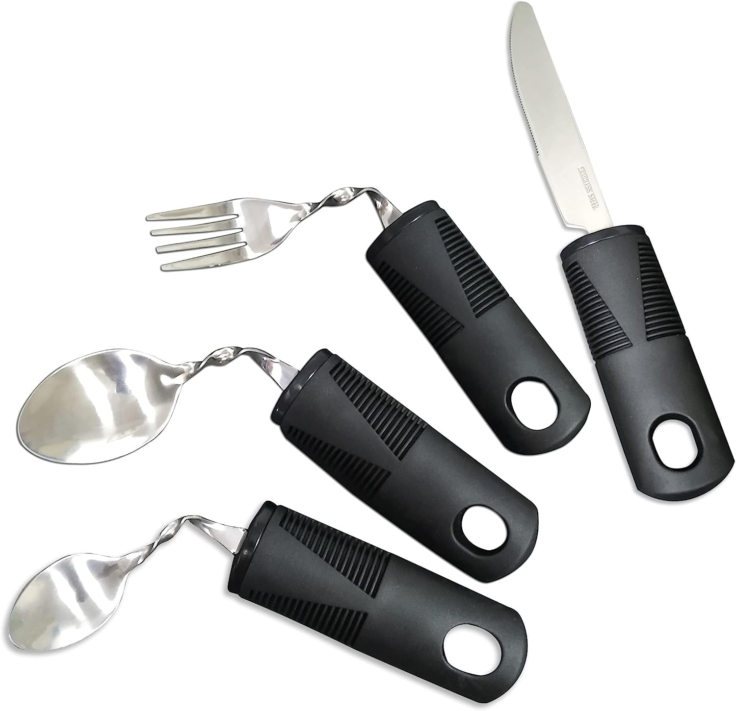 Bendable Easy Grip Cutlery Set, Ideal for Elderly, Disabled, Arthritis