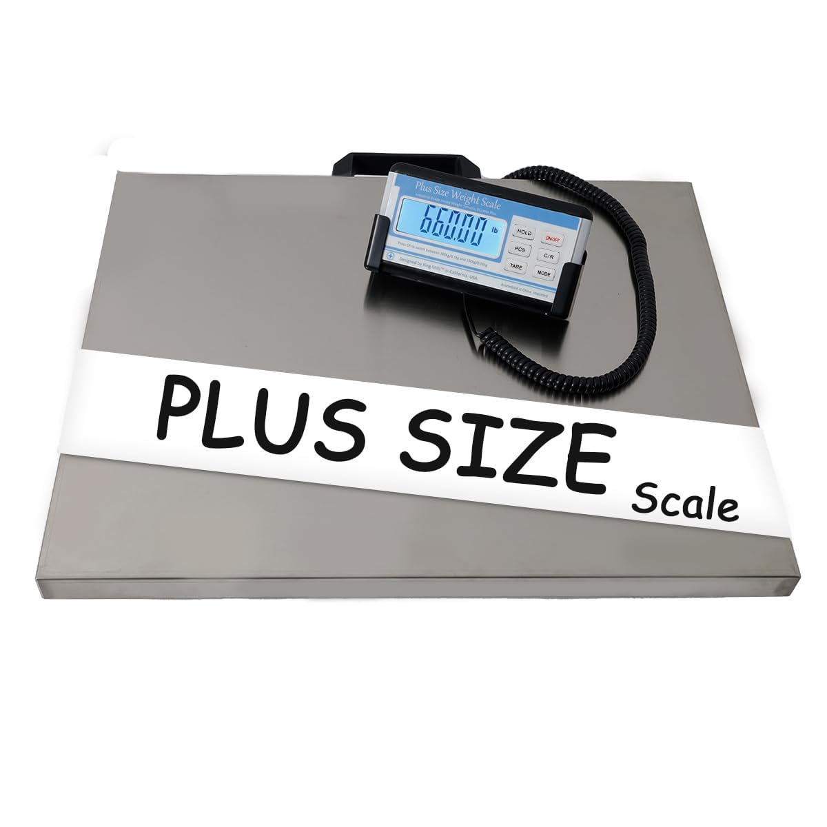 Extra Wide Heavy Duty Scale for Body Weight, 300kg/660 Lb Bariatric w ...