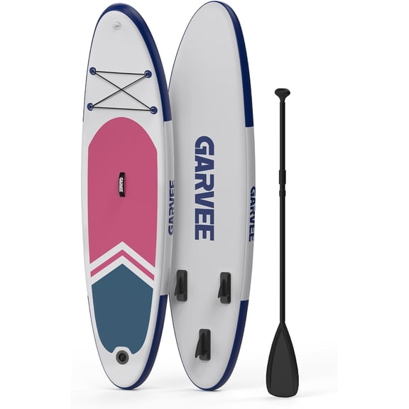 Extra Wide Inflatable Paddle Board - 11 FT SUP with Camera Mount Kayak Seat D Rings and Non Slip Deck Pad