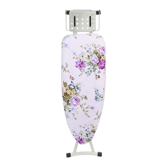 Extra Wide Ironing Board Cover 58x19 Inches Cotton Replacement Cover with Drawstring Elastic Edge Heat Resistant for Large Boards 5 Patterns(Rose Flower)