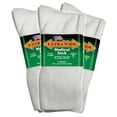 thumbnail image 1 of Extra Wide Medical Crew (Mid-Calf) Socks (3 Pairs) for Men and Women, Made in USA, Pick your size, Do not size up., 1 of 2