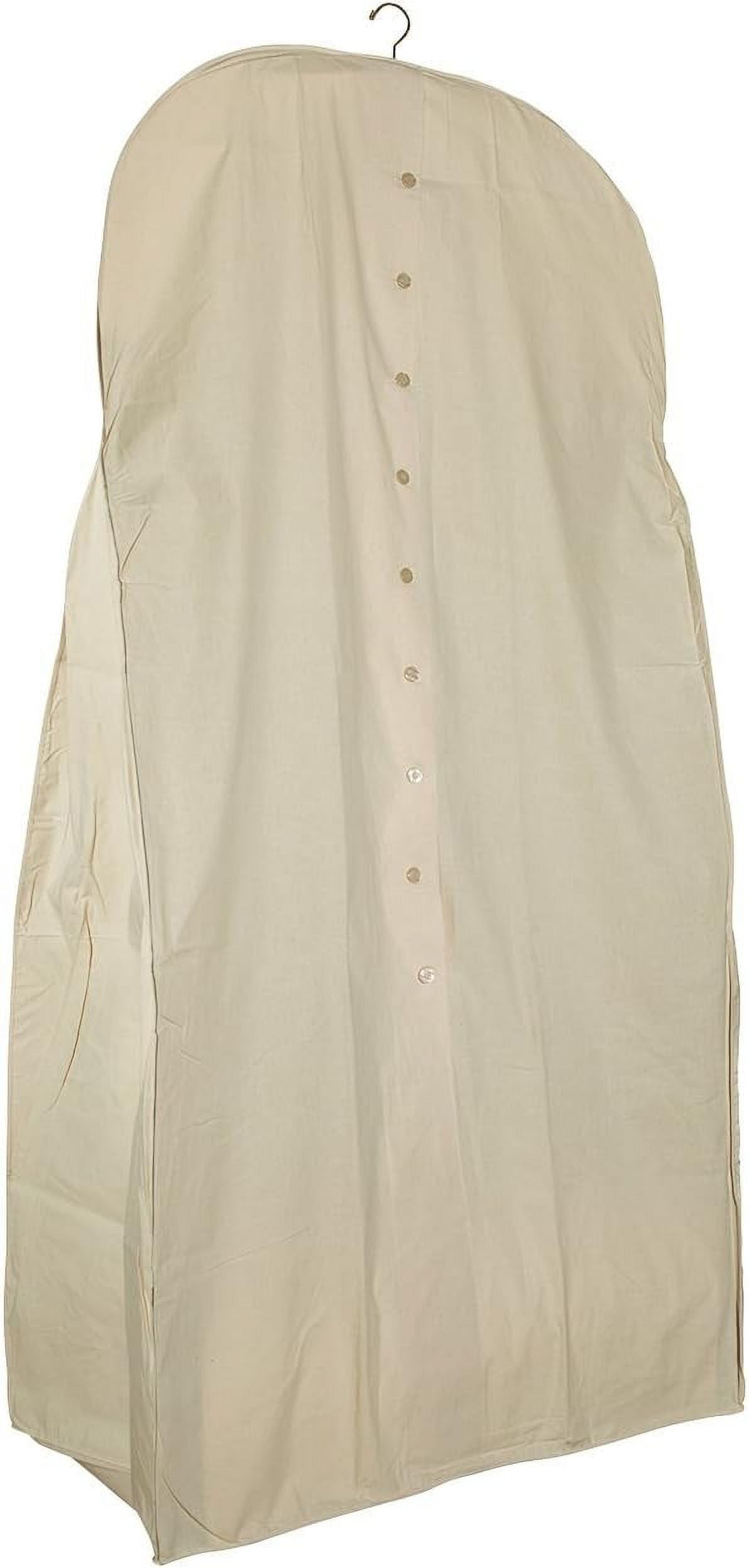 ExtraWide Muslin AcidFree Cotton Wedding Gown Garment Bag Kit 70" Long Wedding Dress Storage