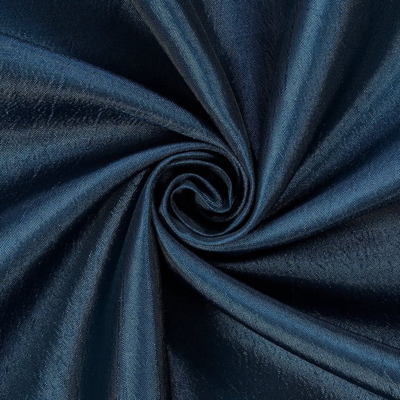 Extra Wide Nylon Taffeta 110 Inch Lightweight Shiny Crisp Fabric By The Yard - For Sewing Apparel, Accessories, & Décor - Navy Blue (10 Yards)