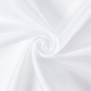 Extra Wide Nylon Taffeta Fabric 110 Wide For Table Covers, Gowns, Garments, Curtains, Drapery and Dresses White