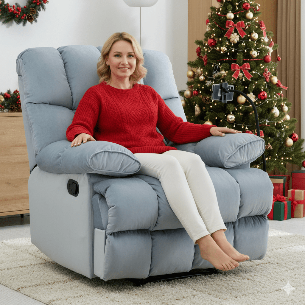 Hzlagm Velvet Manual Recliner Chair Oversized For Home Theater Living hzlagm-velvet-manual-recliner-chair-oversized-for-home-theater-living