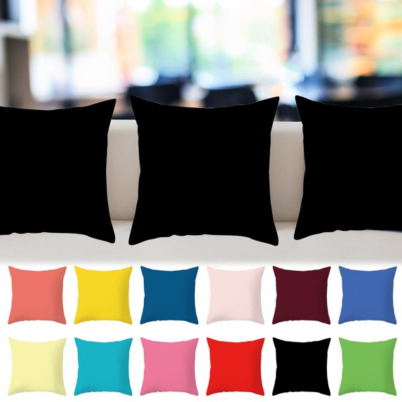 Extra Wide Pillow Cases 2PCS Pillow Cover Modern Solid Color Cushion Pillow Backrest Pillow Cover