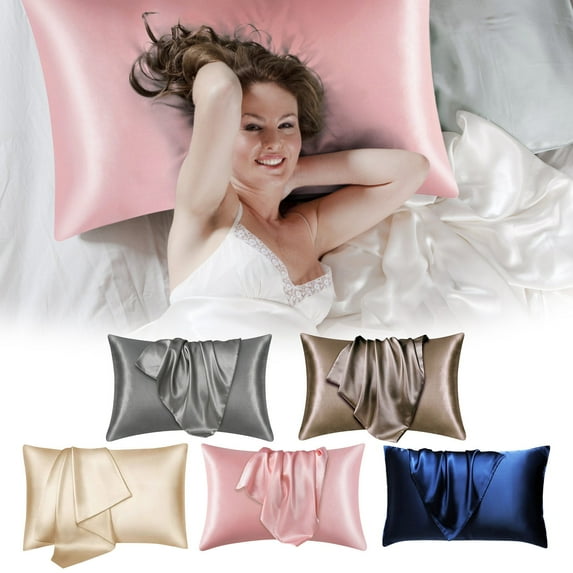 Extra Wide Pillow Cases Satin Silk Pillowcase For Hair And Skin Pillow Cases Standard Size Set Of 1 Pack Super Soft Pillow Case With Envelope Closure 50% 0ff Clearance!