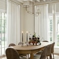thumbnail image 1 of Extra Wide Pinch Pleat Curtains 120 Inches Long for Patio Sliding Glass Door Natural Linen 60 Inch Wide Curtain Memory Trained Pleated Drapes Hooks Rings 60x120 Curtain for Large Window 1 Panel, 1 of 16