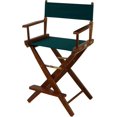 thumbnail image 1 of Extra-Wide Premium 24" Director's Chair Oak Frame with Hunter Green Canvas, Counter Height, 1 of 13