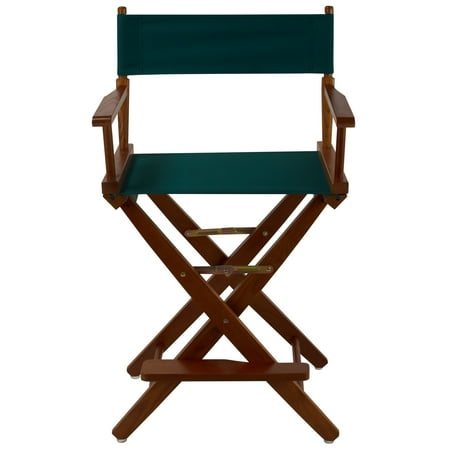 Extra-Wide Premium 24 in. Oak Counter Height Directors Chair