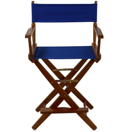 Extra-Wide Premium 24 in. Oak Counter Height Directors Chair