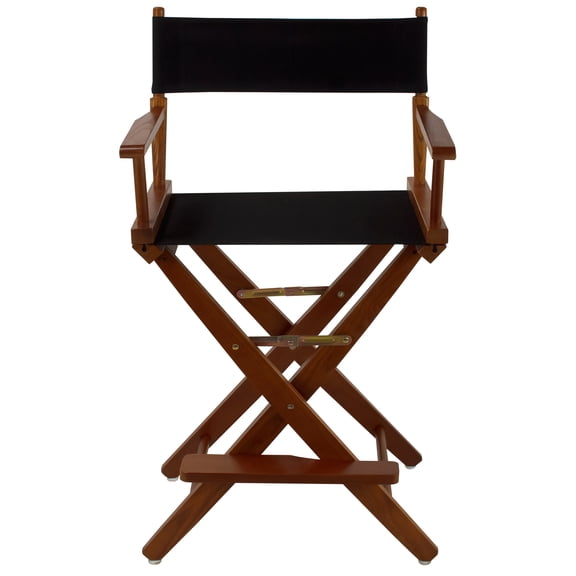 Extra-Wide Premium 24 in. Oak Counter Height Directors Chair