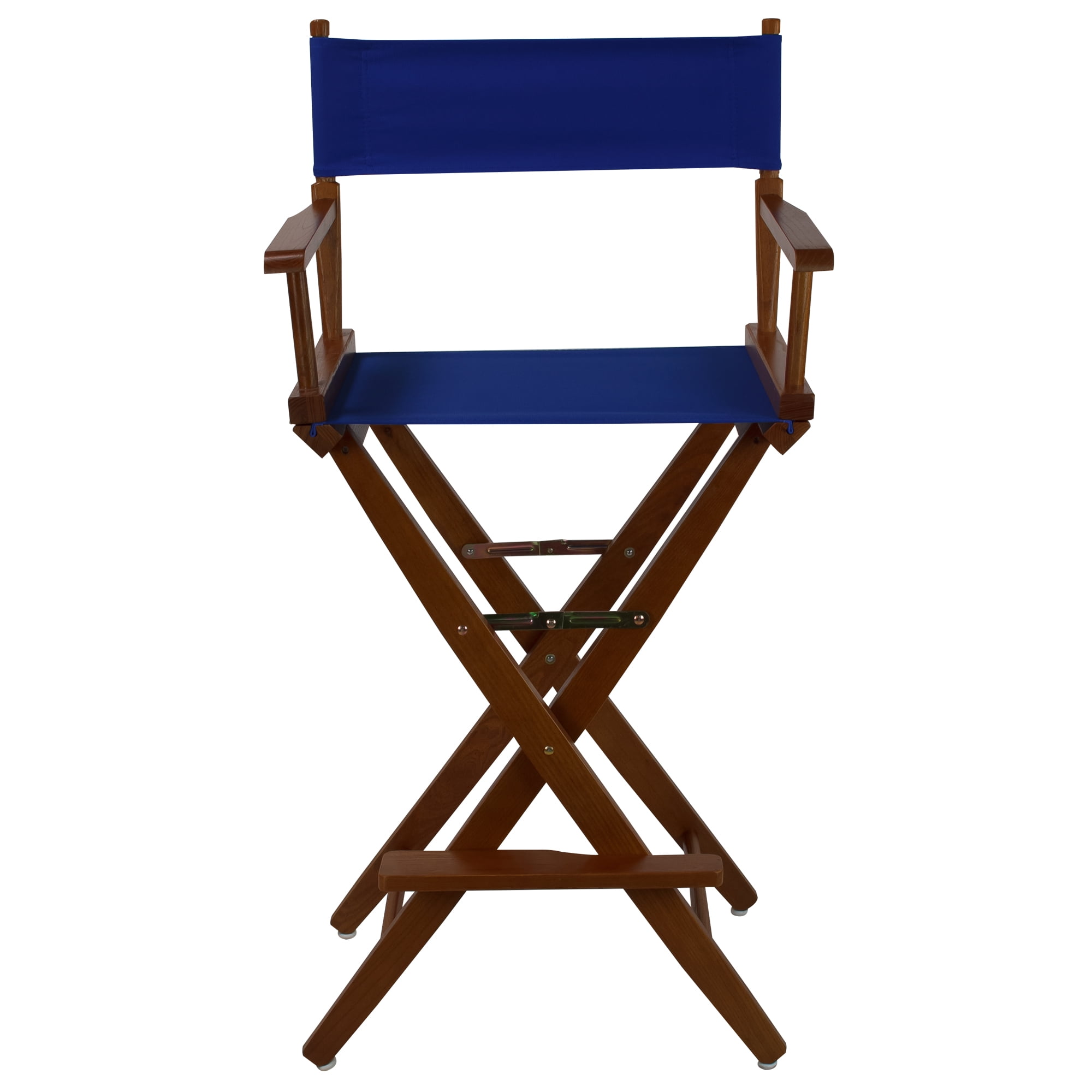 Mission Oak Royal Blue Extra-Wide Director's Chair