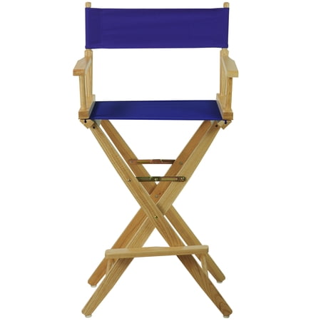 Extra-Wide Premium 30 in. Hardwoods Bar Height Directors Chair