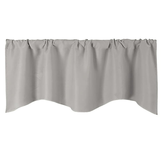 Extra Wide Short Valance Curtains - Machine Washable Polyester Window Treatments for Kitchen, Bathroom, Living Room - Vibrant Color-Coordinated Home Decor with Draping Effect (51.96" x 16.53")