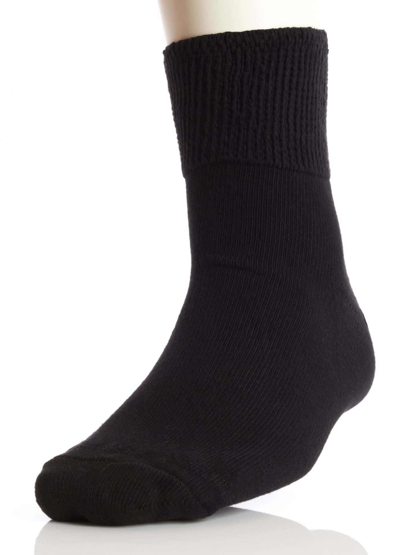 Extra Wide Socks Athletic Quarter Socks for Men (8-11 (up to 6E wide),  Black)