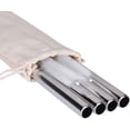 thumbnail image 1 of Extra Wide Stainless Steel Reusable Straws 1/2" Metal Drinking Straw Fat Boba Tea Thick Smoothie Milkshake Straws for Tapioca Pearl Bubble Tea Jumbo Drink w/ 2 Big Brush &A Bonus Gift Pouch, 1 of 5