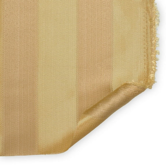 Extra Wide Striped Upholstery Jacquard 100% Polyester 118" Fabric By The Yard - Gold / Gold