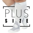 thumbnail image 1 of Extra Wide Unisex Compression Stockings 20-30mmHg for Running - White, 2X-Large, 1 of 9
