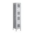 thumbnail image 1 of Extra Wide Vented Metal Locker-Double Tier-1 Wide -Gray-Unassembled, 1 of 1